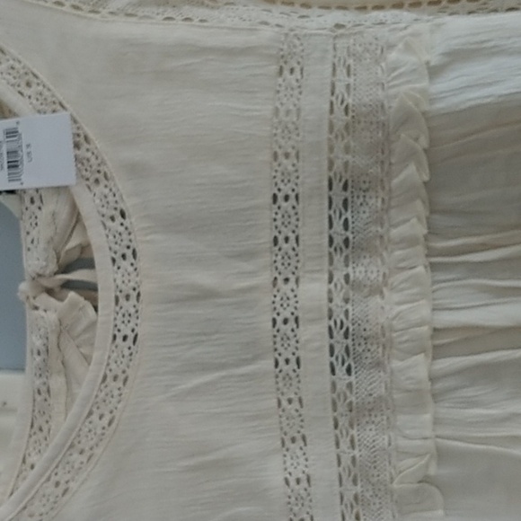 American Eagle Outfitters Bohemian Embroidered Top Blouse S - Picture 2 of 13